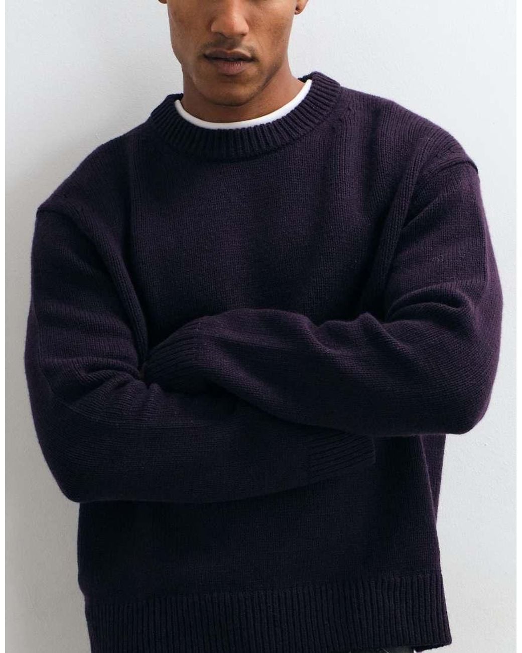 ARKET Blue Wool Blend Oversized Jumper for men