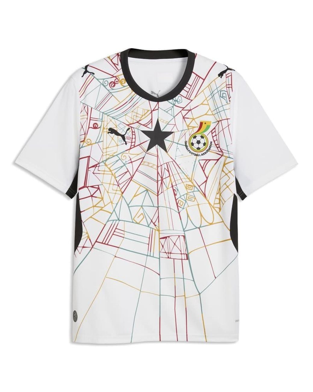 PUMA Gray Ghana Home Jersey for men