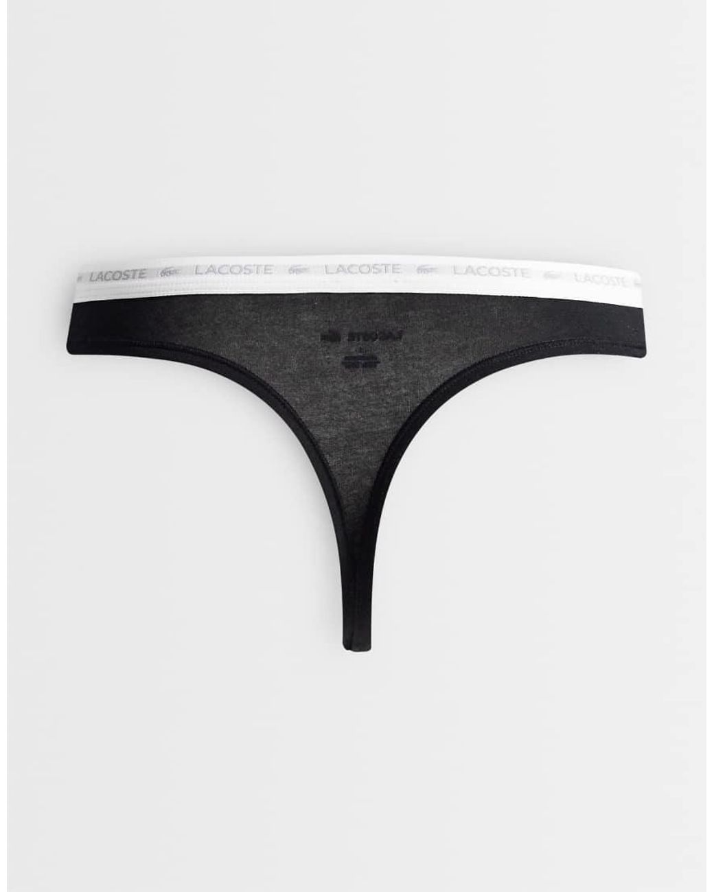 Lacoste Multicolor 3 Pack Stretch Cotton Thongs