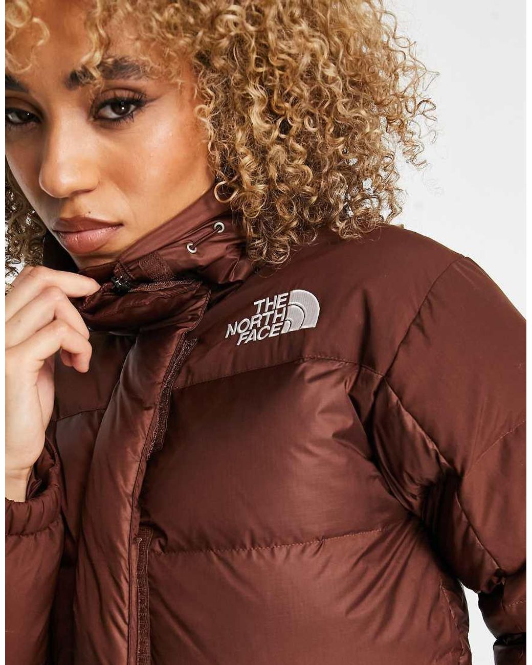 The North Face Himalayan Down Parka Coat in Brown Lyst UK