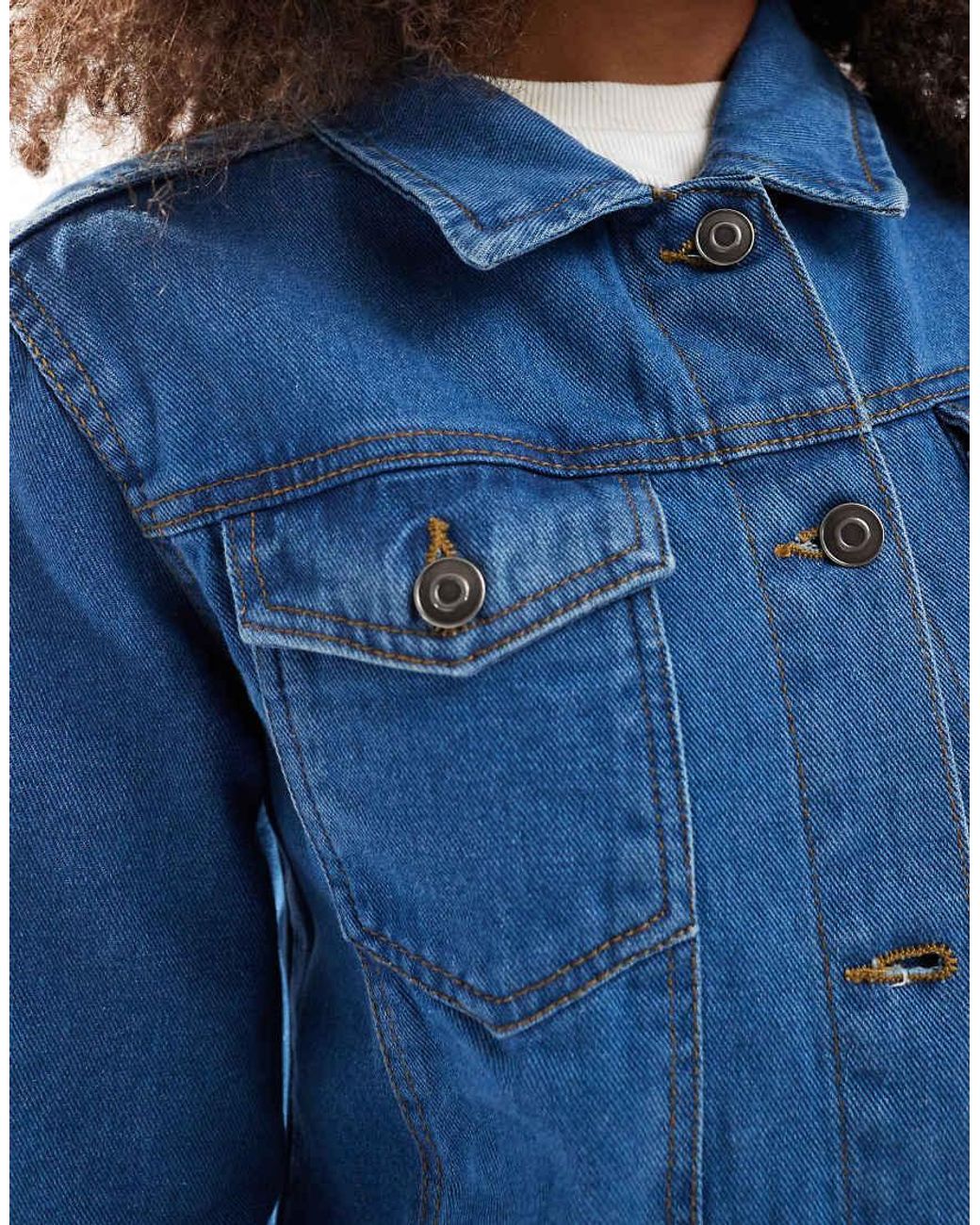 Brave Soul Blue Oversized Denim Jacket