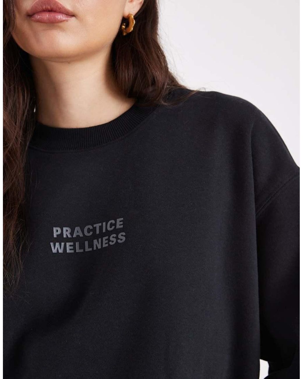 Cotton On Blue Plush Graphic Crew Sweatshirt