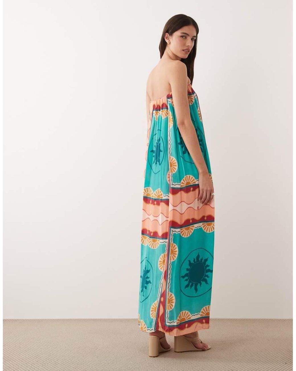 Nobody's Child White Myla Bandeau Pleat Detail Maxi Dress