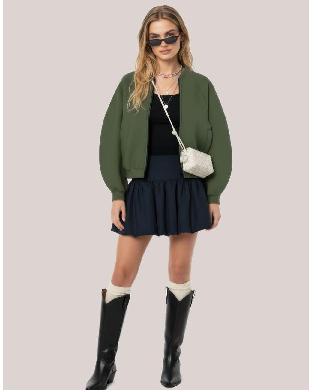 HYPEDROP Blue Denim Skirt