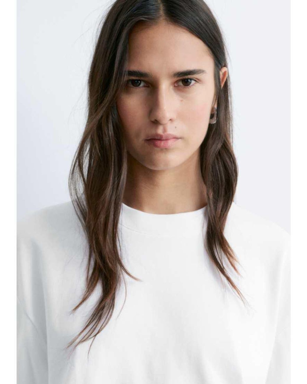 & Other Stories Gray Boxy Oversized T-shirt