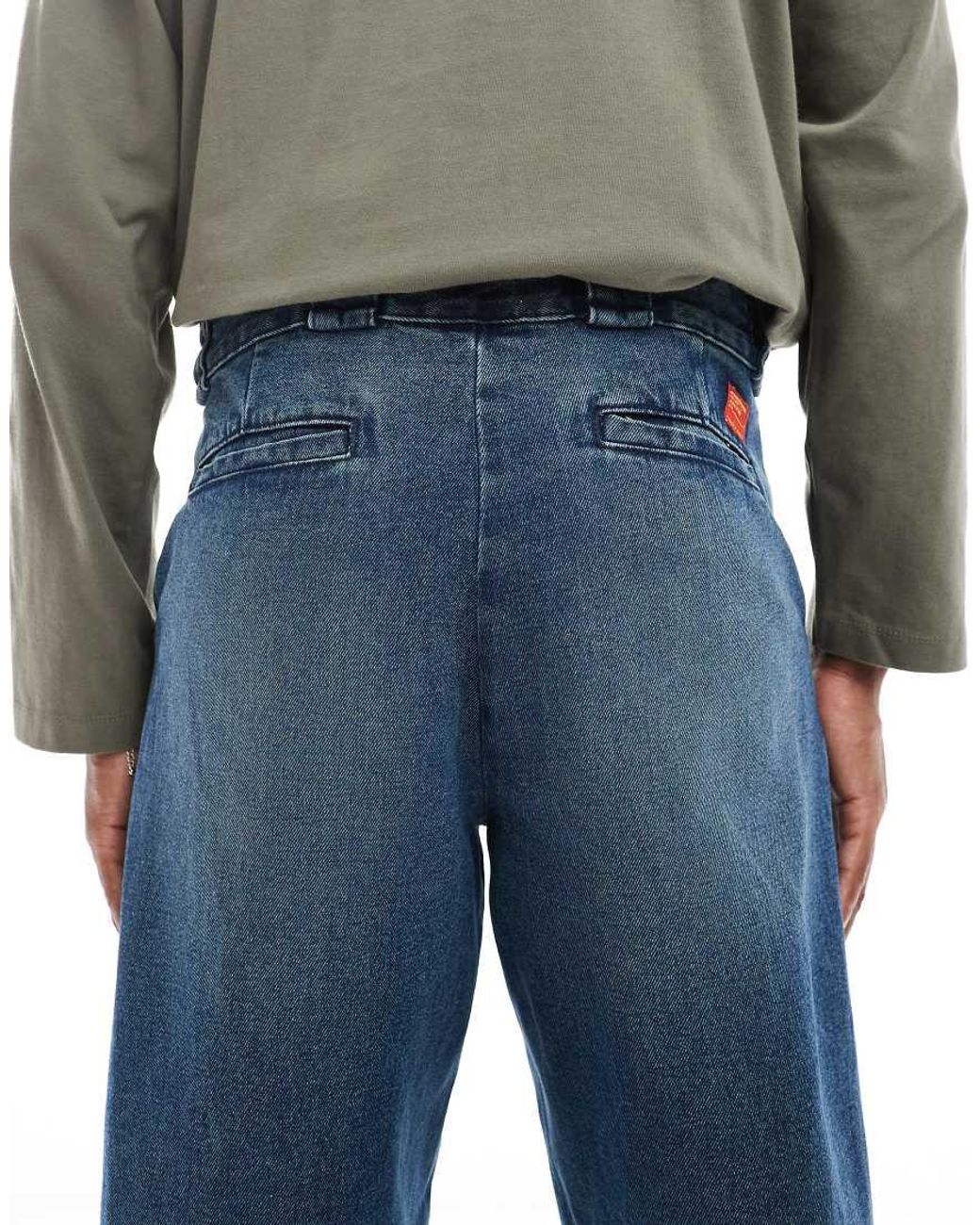 ASOS Blue baggy Carpenter Jean for men