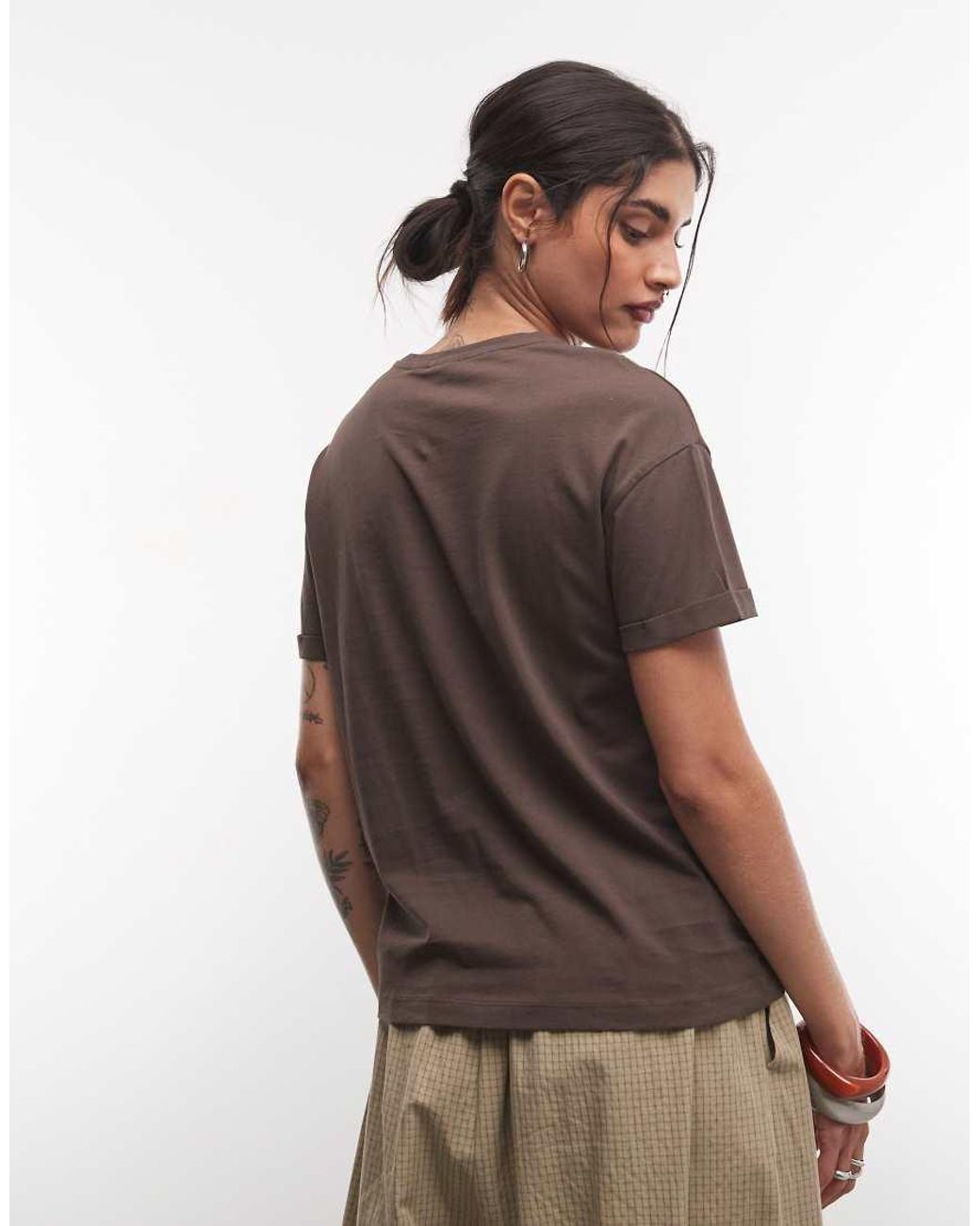 Noisy May Brown Regular Fit T-Shirt