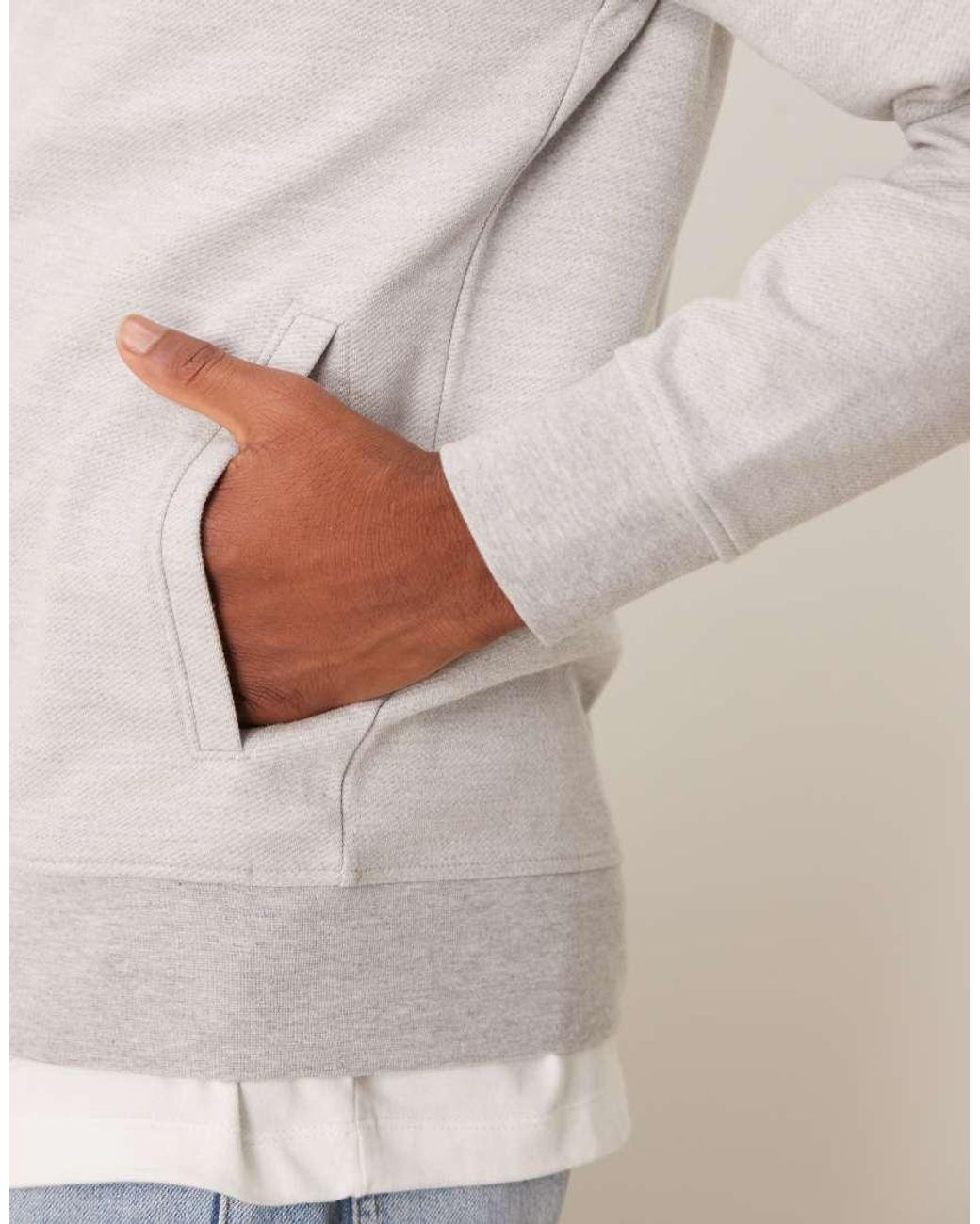 SELECTED Natural Jersey Bomber Jacket for men