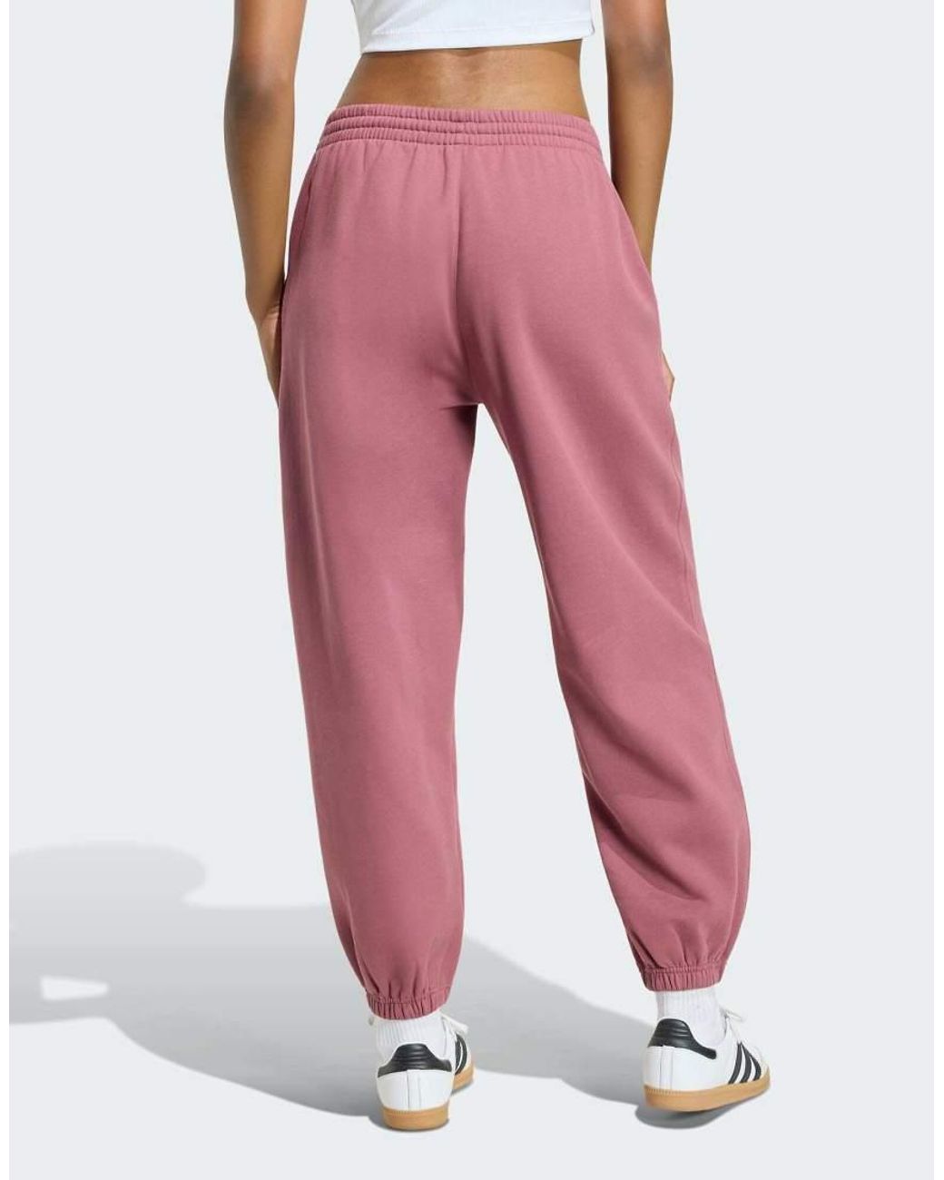 Adidas Originals Pink Essentials Loose Fleece joggers