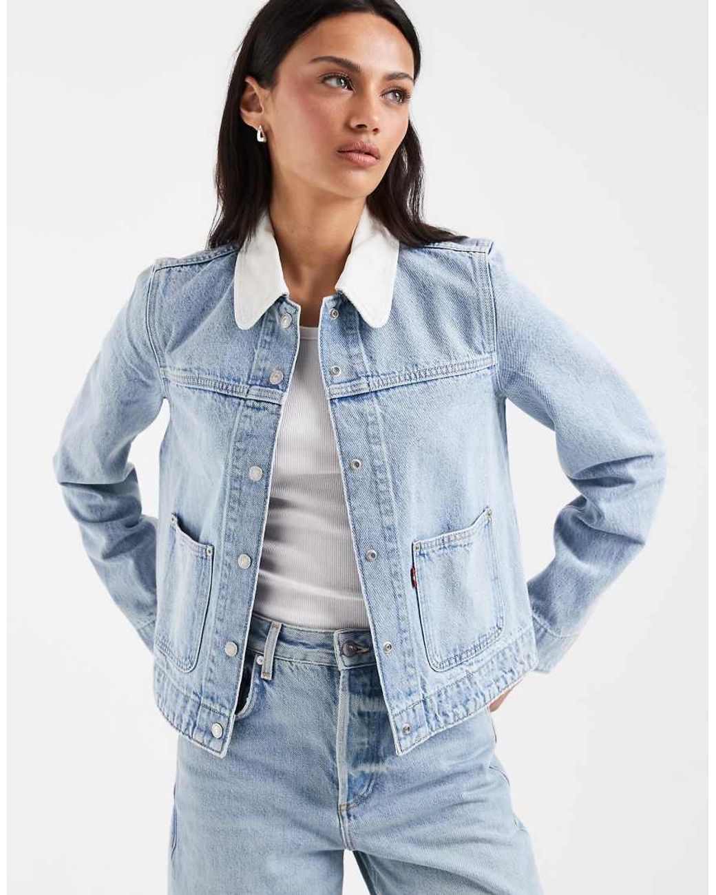 Giacca Trucker Multitasche di Levi's in Blue