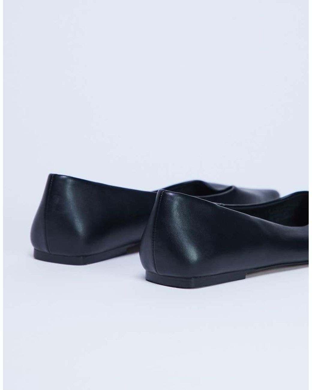 TOPSHOP Blue Ace Point Toe Flat Shoes
