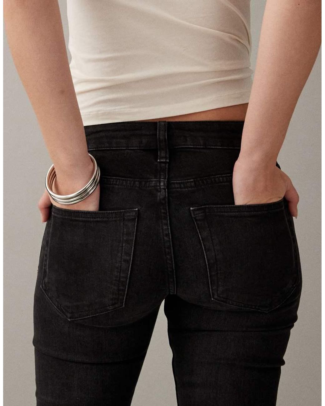 ASOS Natural Bootcut Flare Jeans