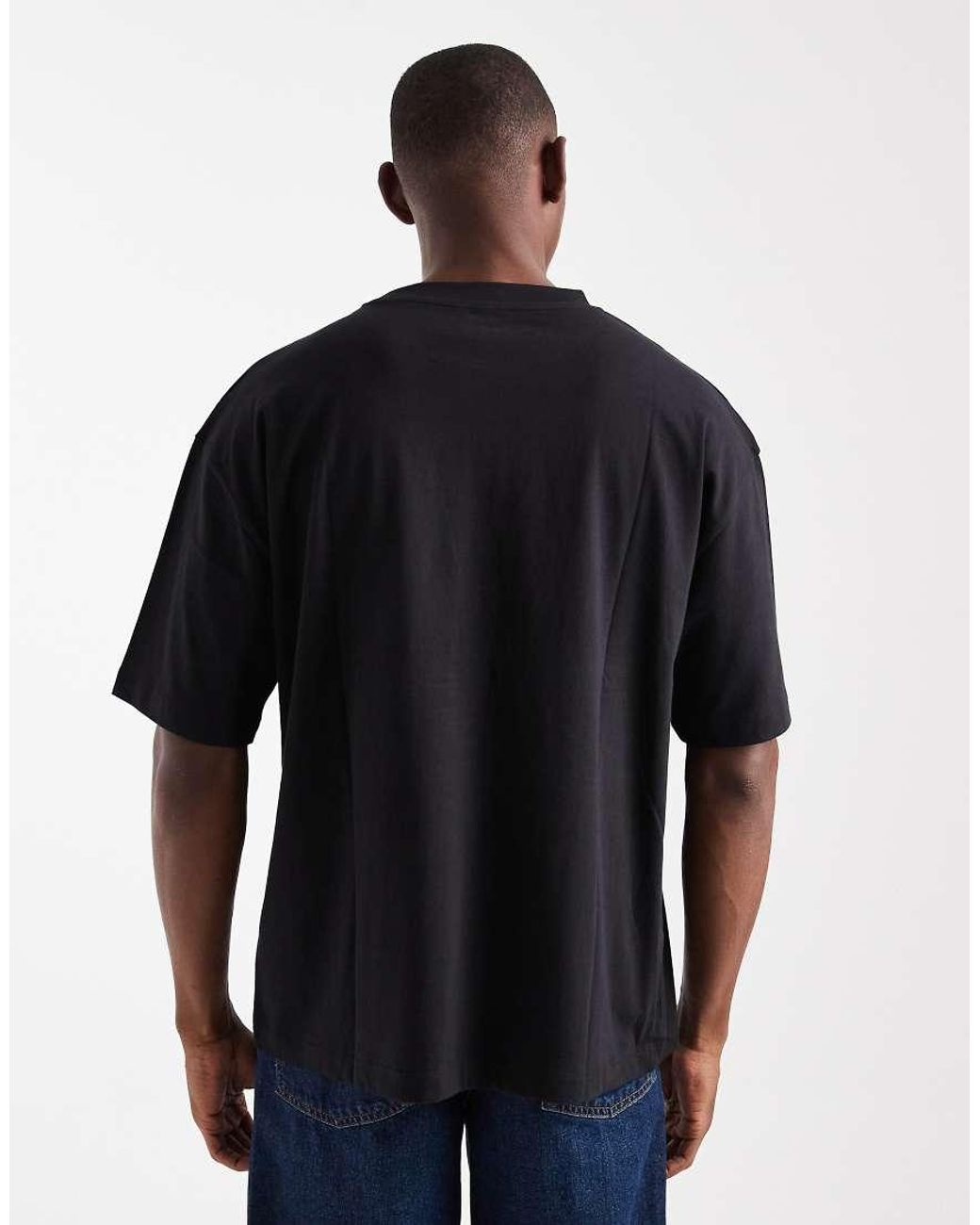ASOS Black Essentials 2 Pack Oversized T-Shirts for men
