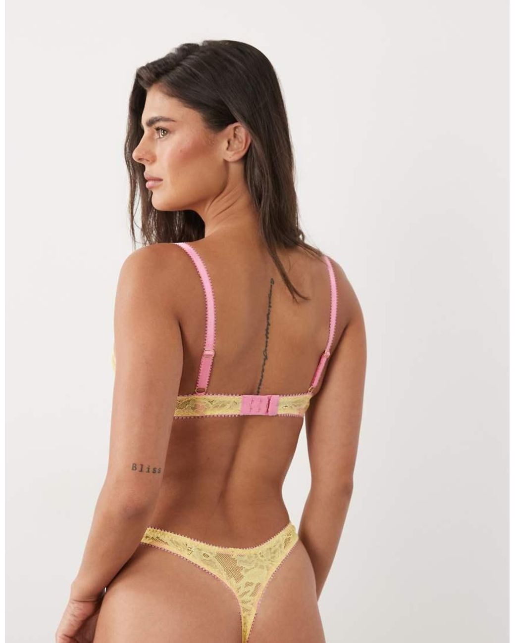 Dora Larsen Brown Cosima All Over Lace Thong