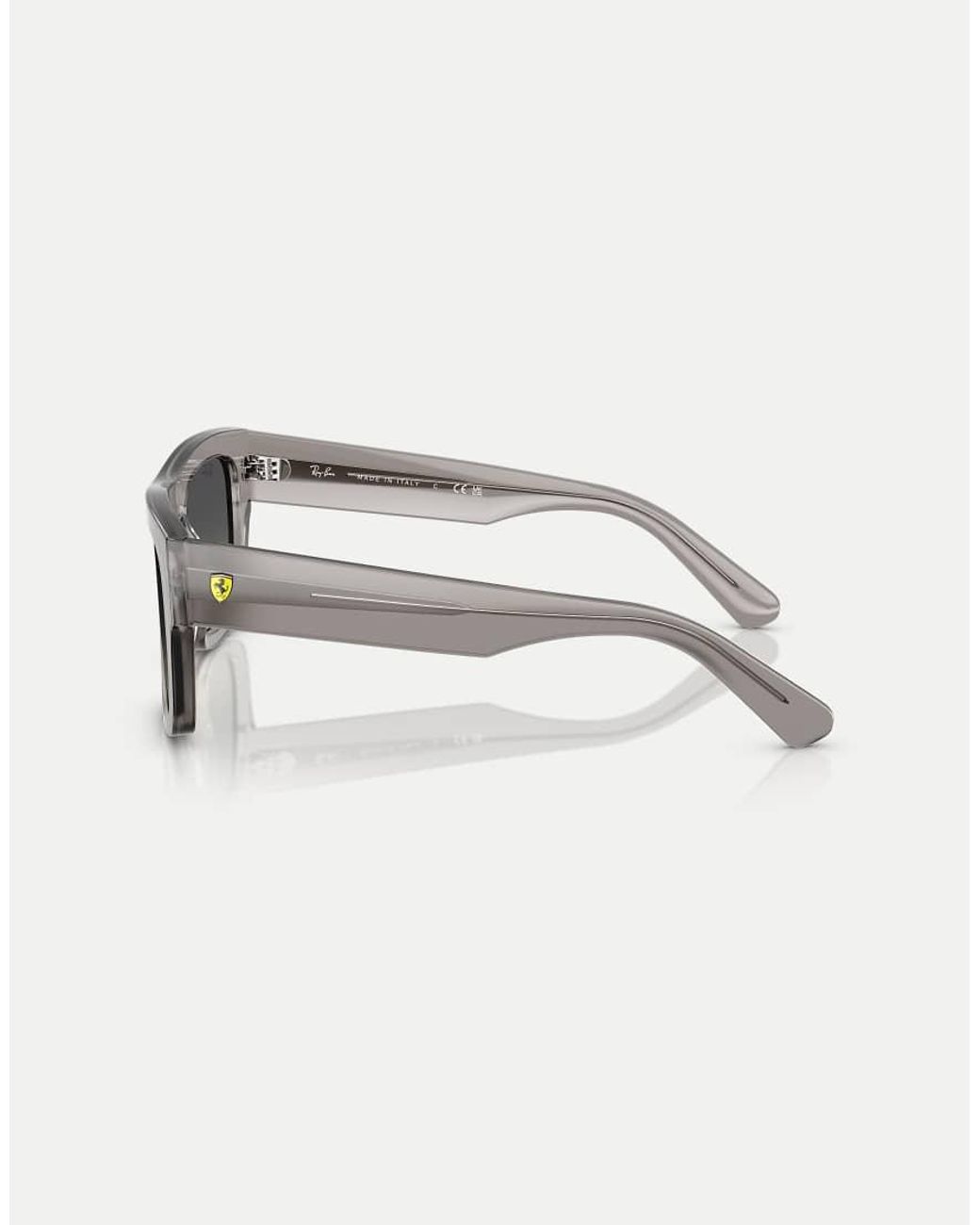 Ray-Ban Gray Rb2217M Scuderia Ferrari Collection Square Sunglasses With Lens