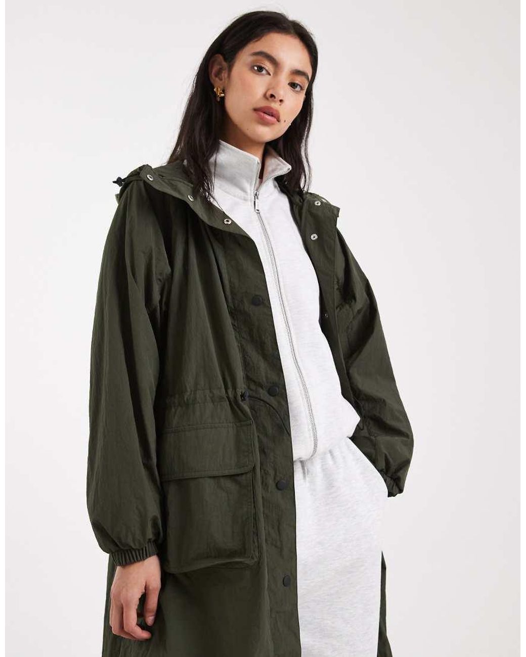 Levi's White Oversized Lightweight Parka