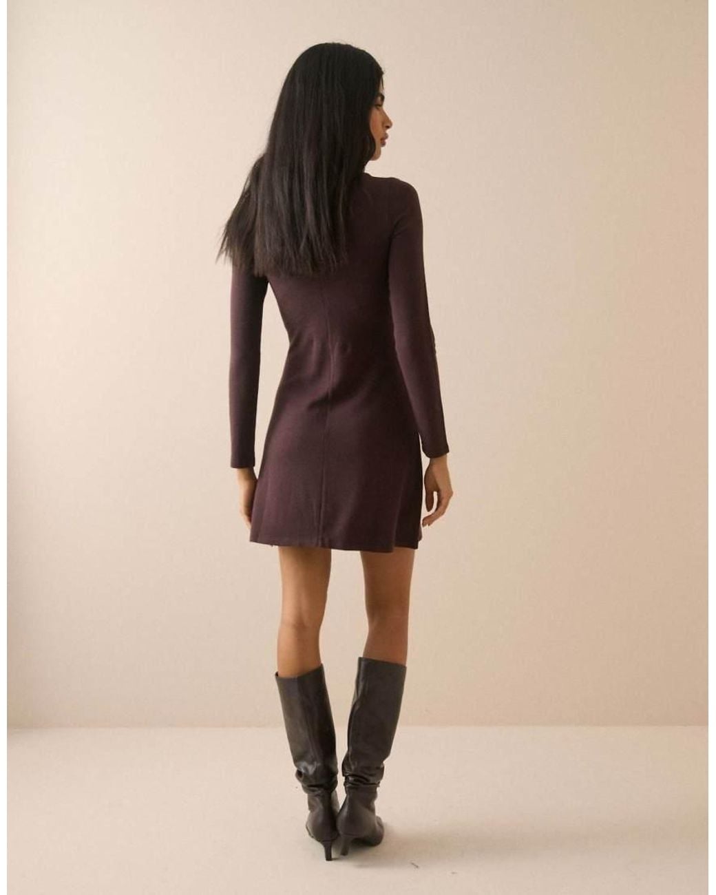 Nobody's Child Black High Neck Bailey Mini Dress