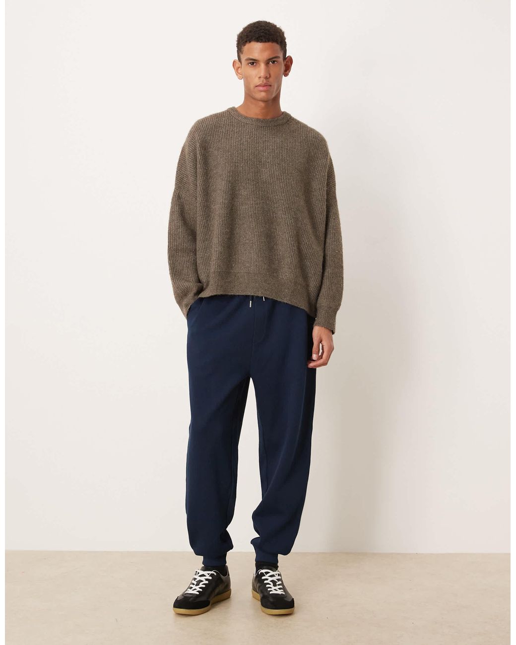 ASOS Blue Tapered Cuffed Jogger for men