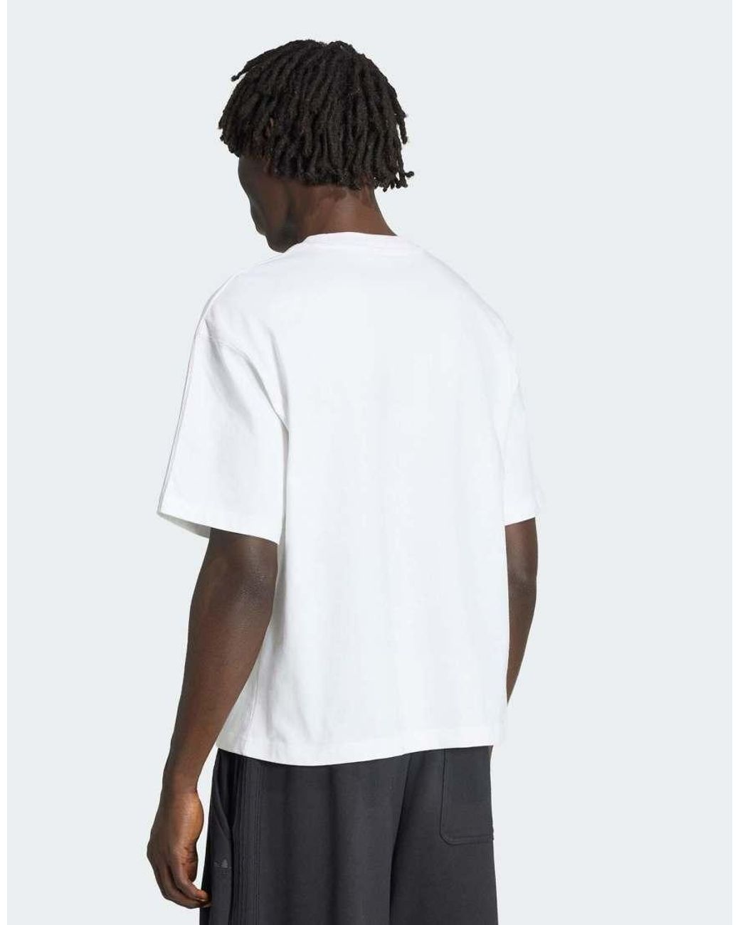 Adidas Originals White Premium Essentials T-shirt for men
