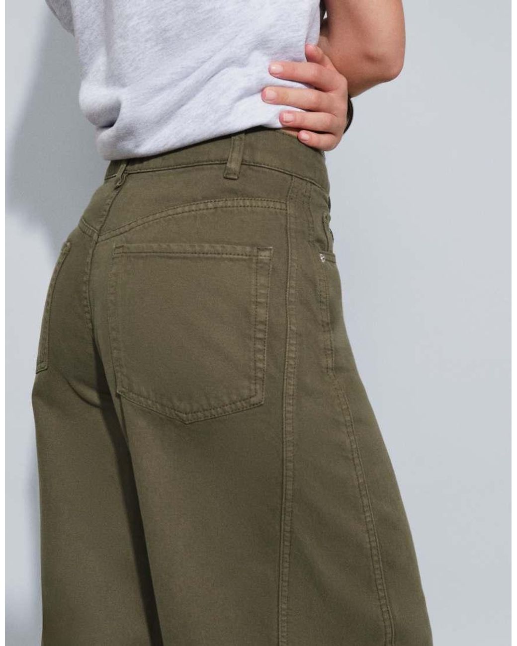 ASOS Blue Bow Barrel Leg Jeans