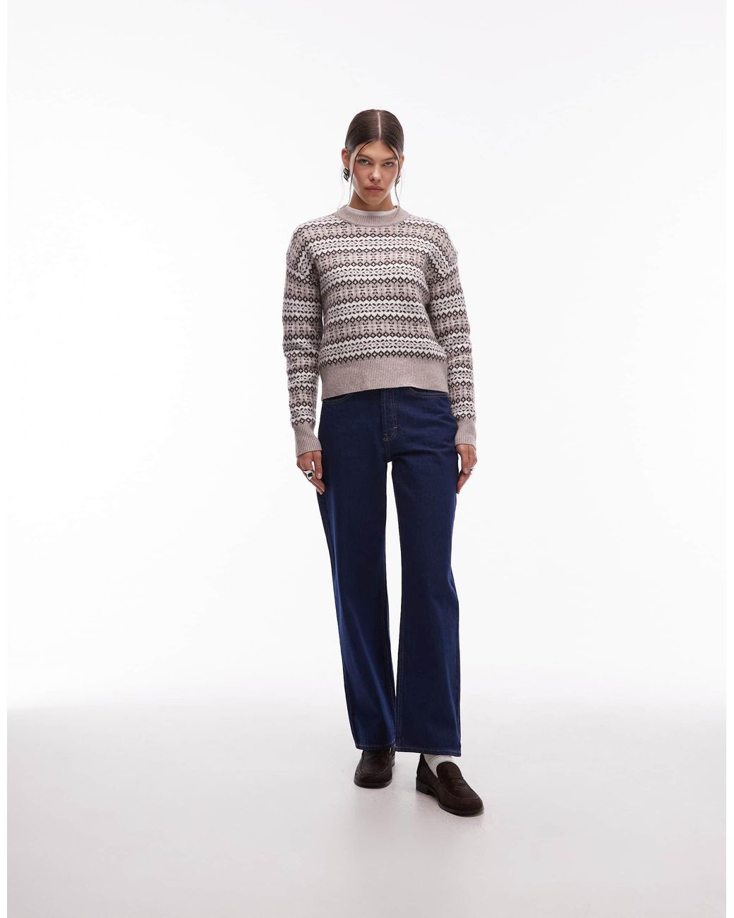 Levi's Blue – ines – pullover mit norwegermuster