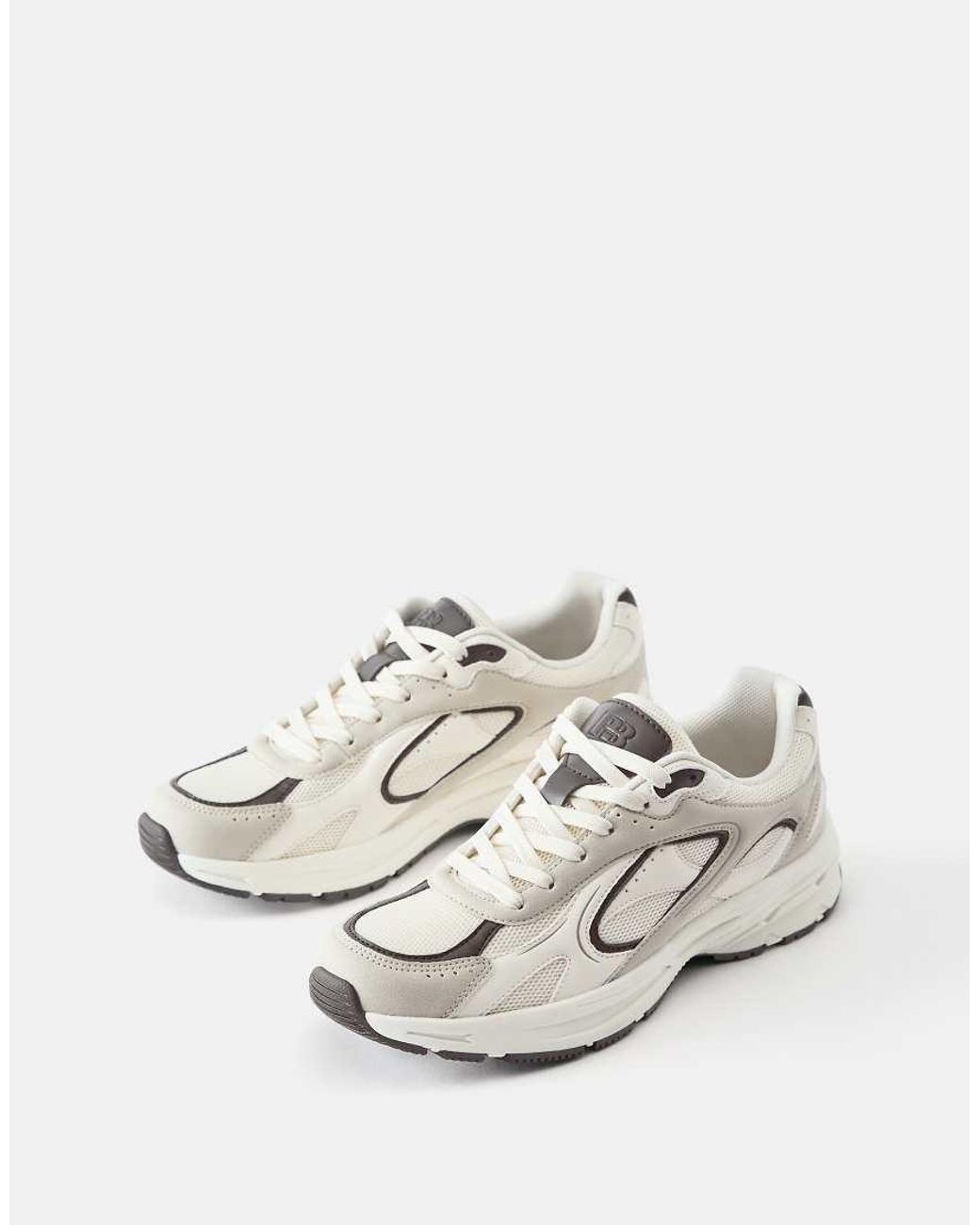 Pull&Bear White Multi-panel Trainers