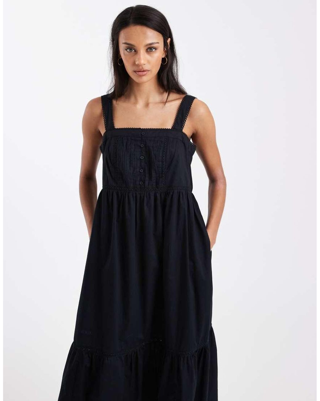 Levi's Black Peplum Mini Dress