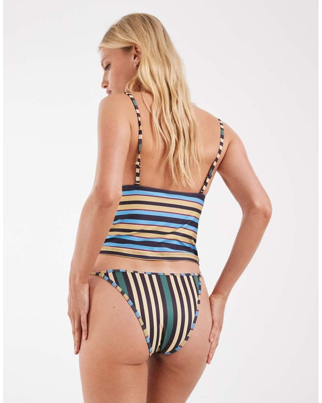ASOS Blue Sammie San Andreas Tanga Bikini Bottom