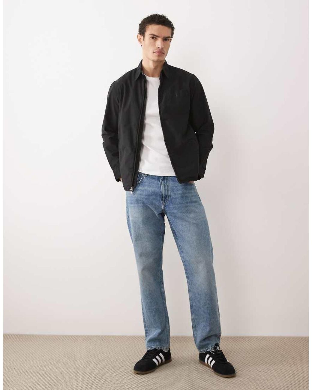 Polo Ralph Lauren Black Sport Capsule Long Sleeve Zip Up Shirt for men
