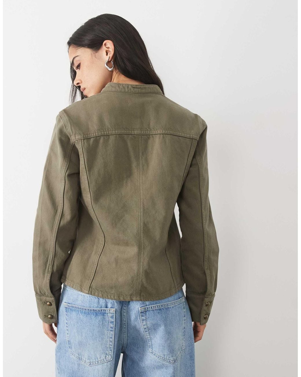 Mango Brown Teen Utility Jacket