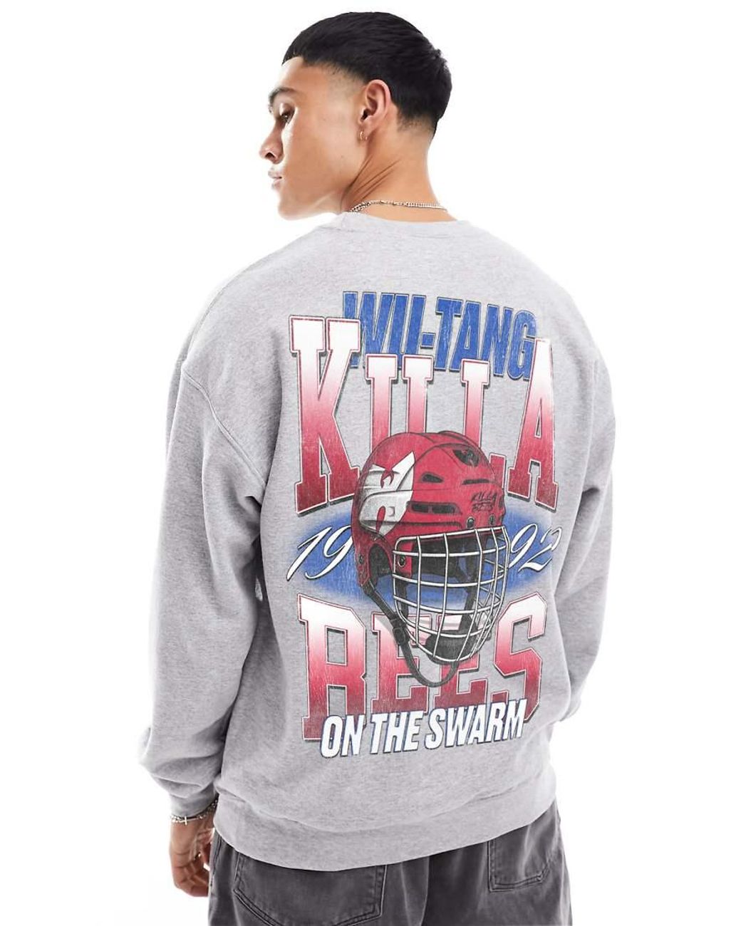 PRNT Pink X Wu-Tang Clan Hockey Relaxed Fit Sweatshirt