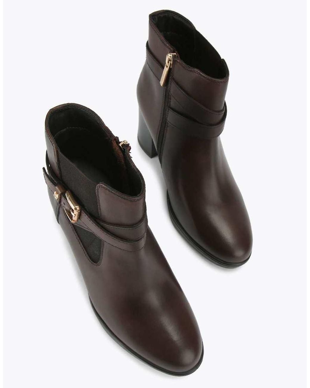 KG by Kurt Geiger Black Sage Mid Ankle Boots