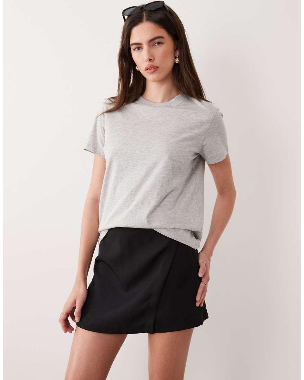 ASOS Blue Tailored Wrap Mini Skort