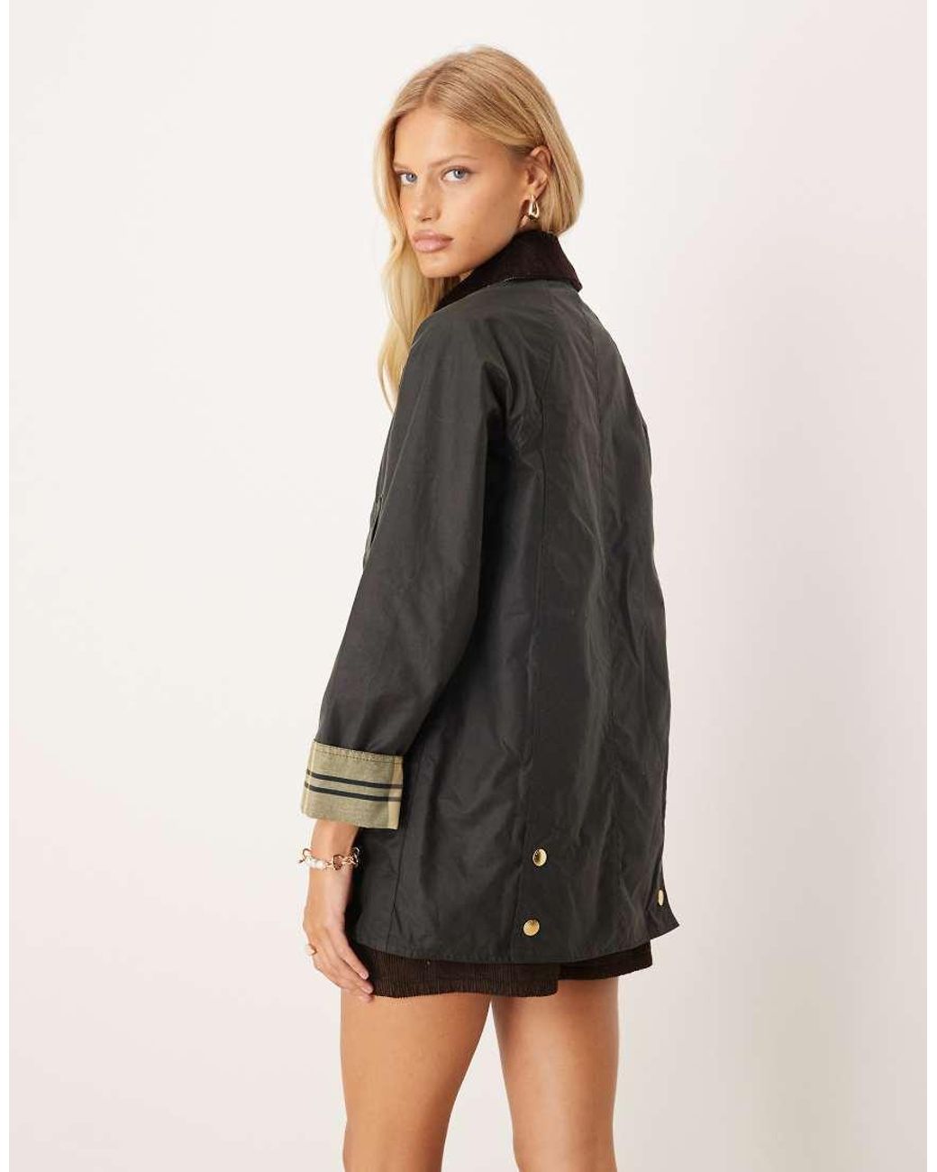 Barbour Natural Modern Beadnell Wax Jacket