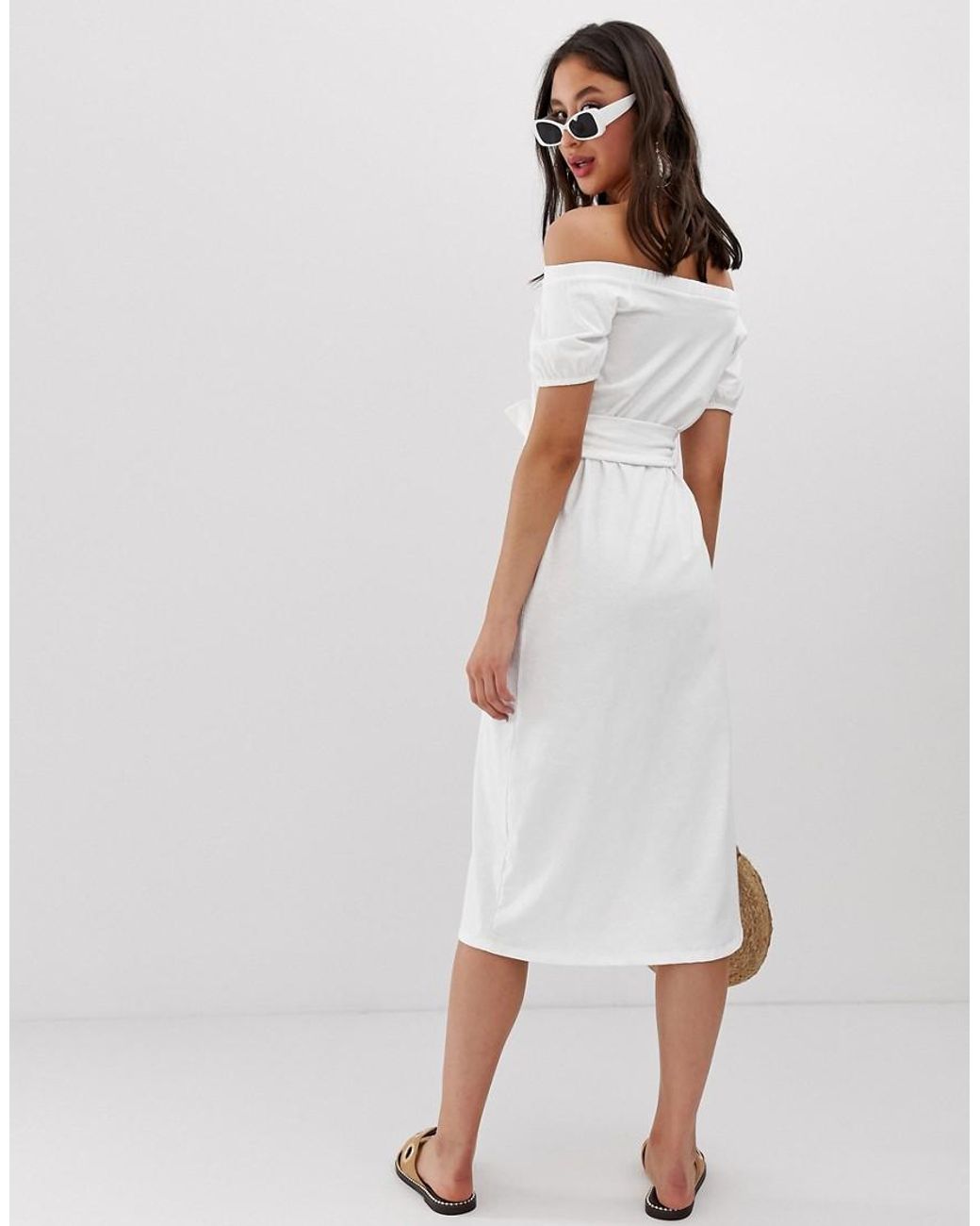 white sundress midi