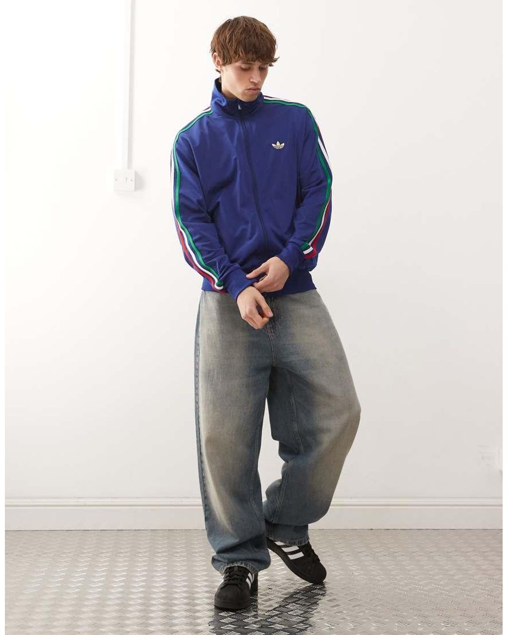 Adidas Originals Blue Firebird Track Top for men