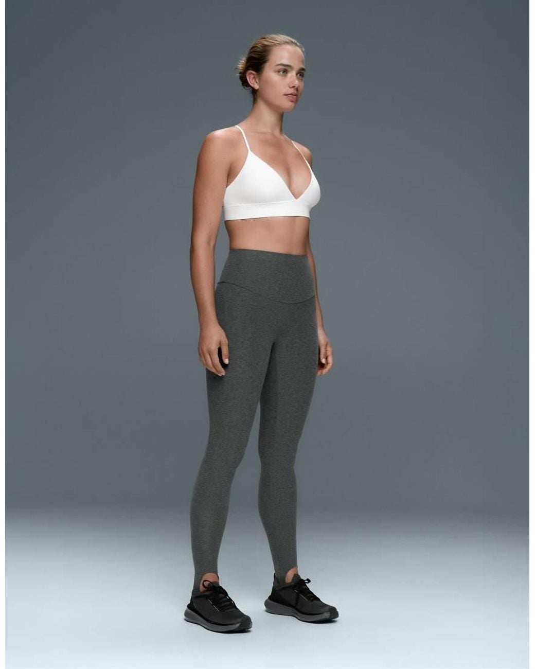 Oysho White Comfortlux Light Support Triangle Sports Bra