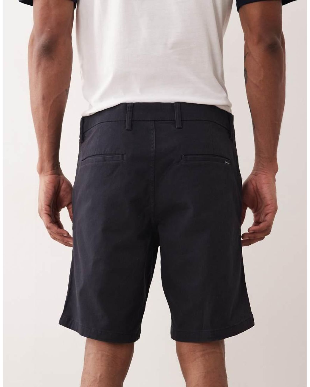 Jack & Jones Gray Regular Fit Chino Shorts for men