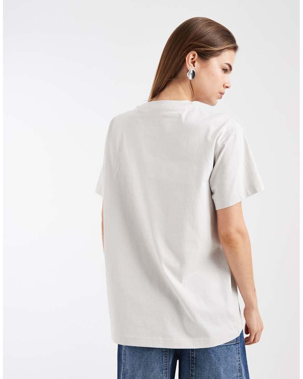 Nike White Rose Graphic Oversized T-shirt