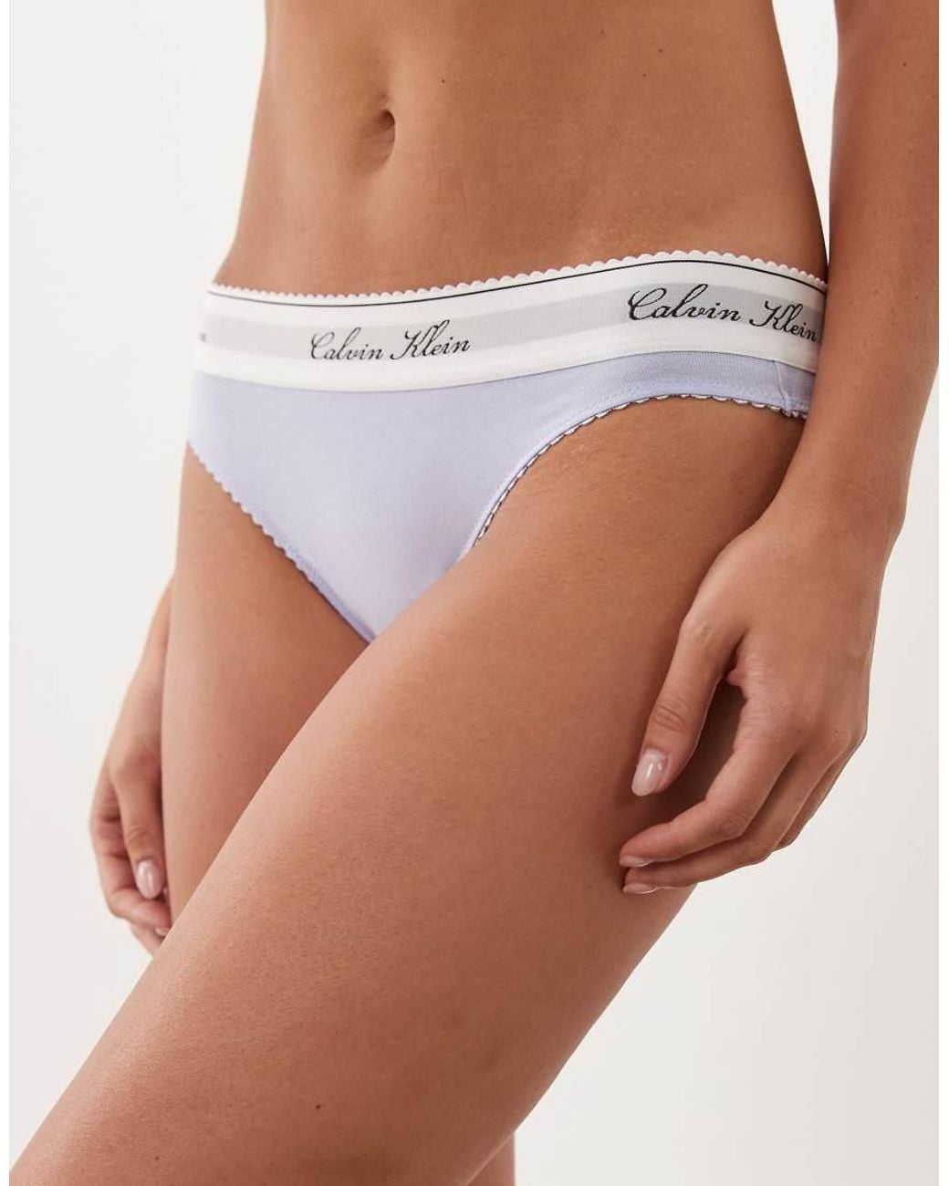 Calvin Klein Brown Signature Logo Thong