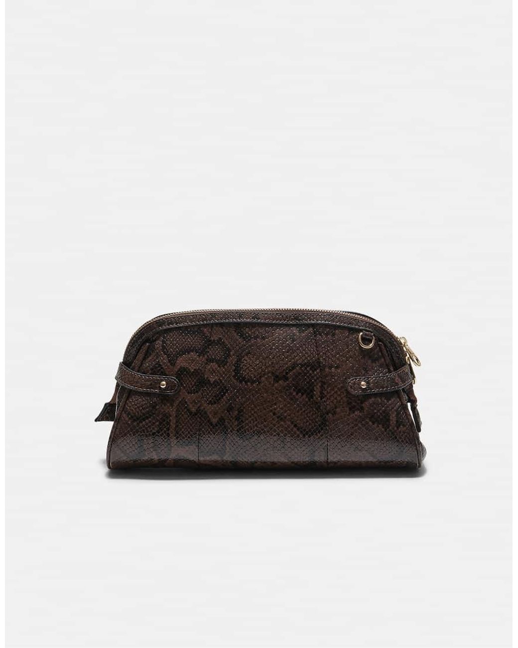 Stradivarius Brown Retro Crossbody Bag