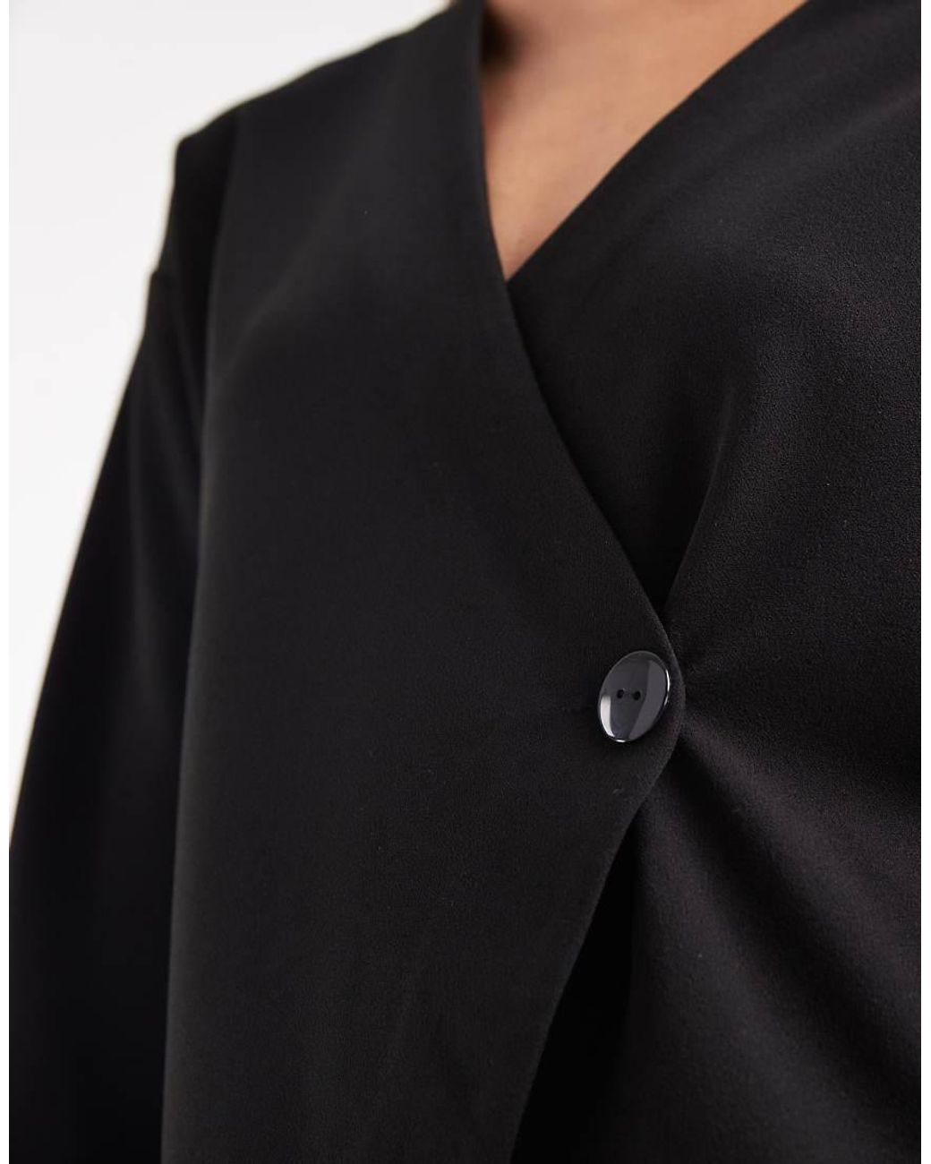 Vero Moda Black Asymmetric Jersey Cardigan