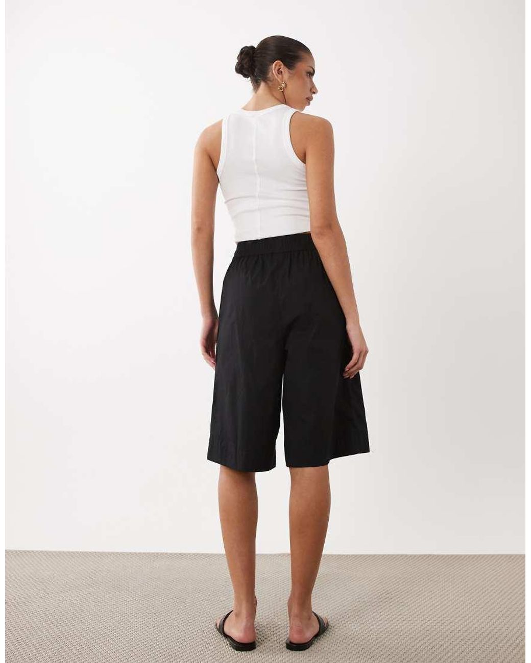 ASOS Natural Longline Shorts
