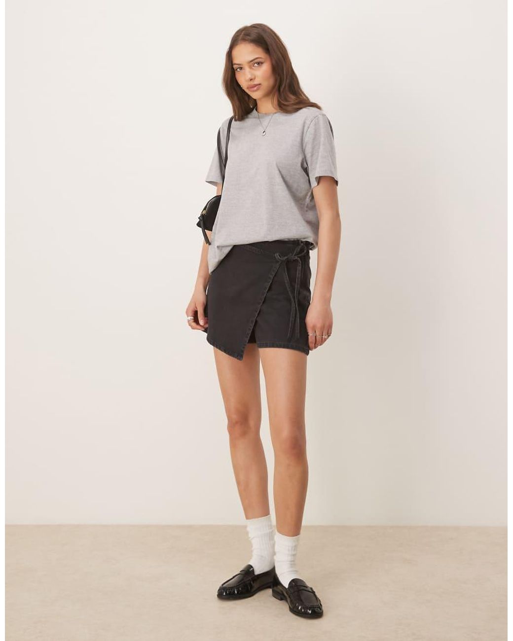 ASOS Gray Regular Fit Crew Neck T-Shirt