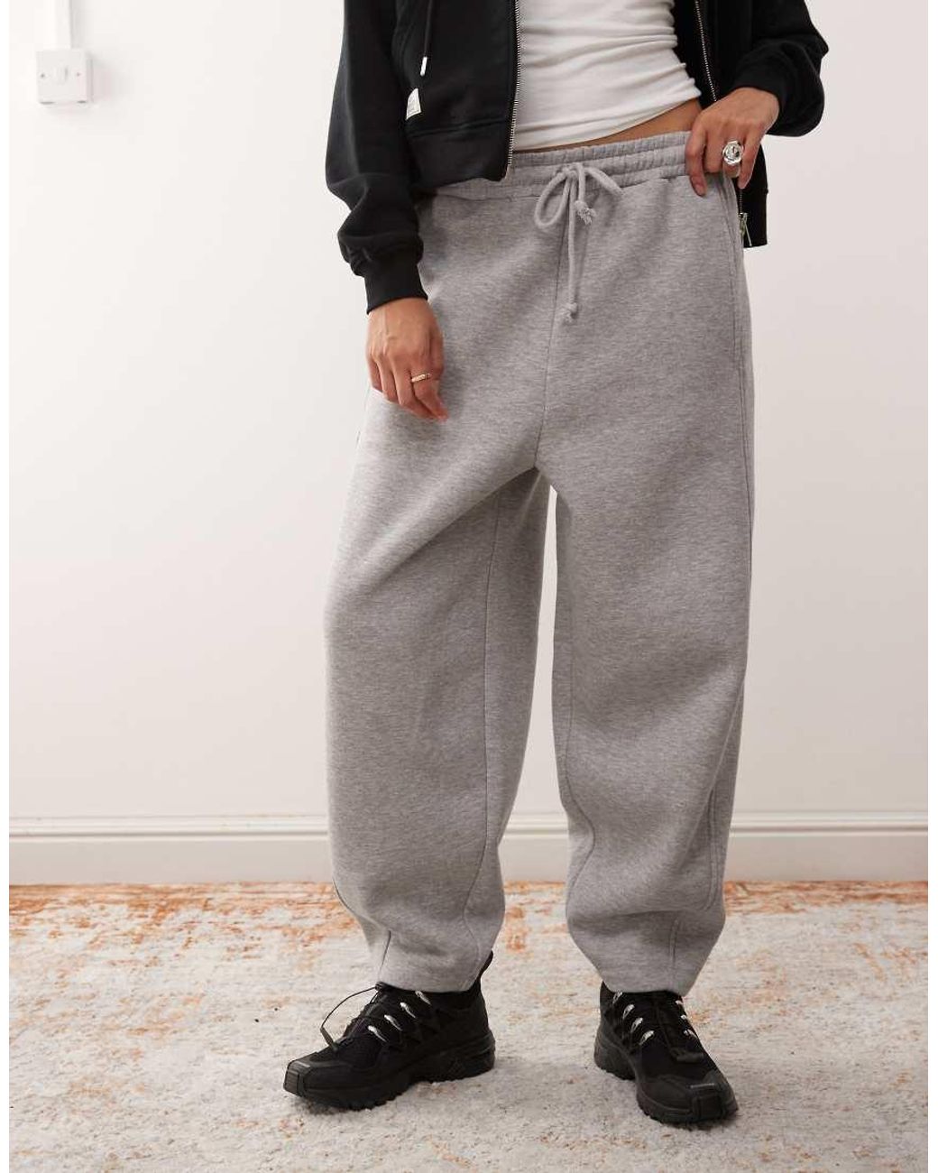 Reclaimed Vintage Natural Barrel Leg Brushback jogger