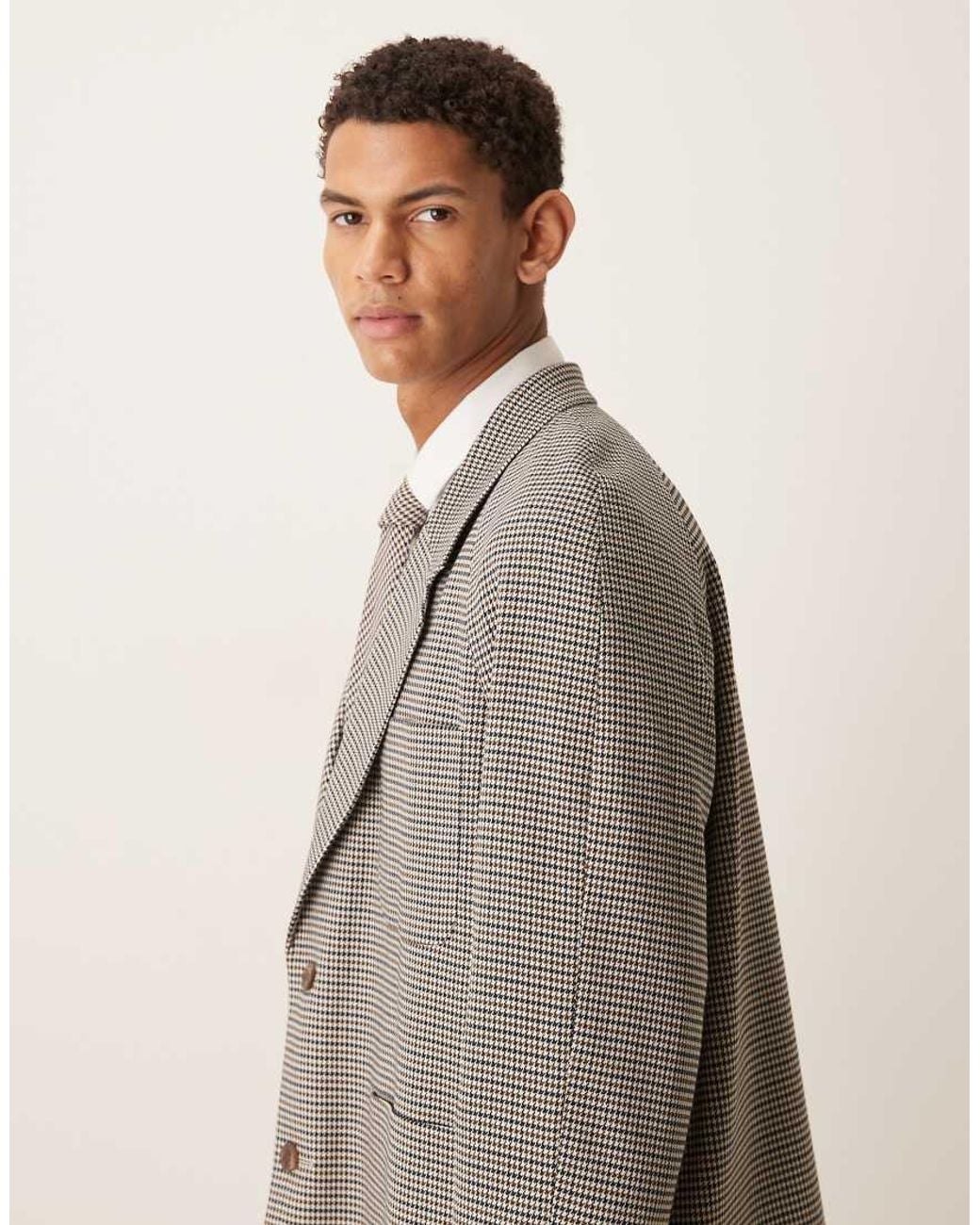ASOS Gray Asos Deisgn Slouchy Raglan Blazer for men