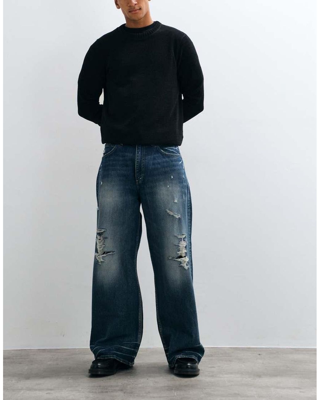 Cheap Monday Blue Looser baggy Jeans for men