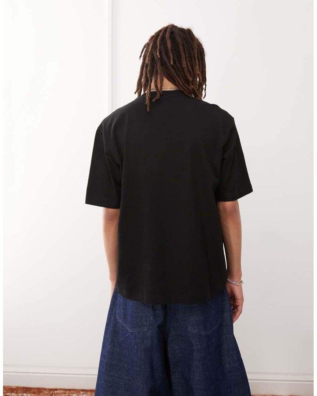 Weekday Blue Relaxed Fit Heavyweight Jersey T-Shirt for men