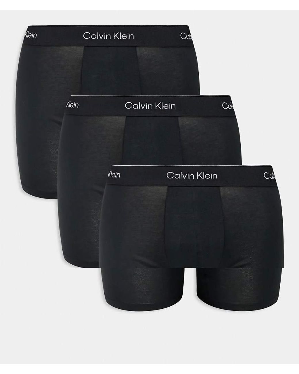 Calvin Klein Black Icon Cotton Stretch 3 Pack Boxer Briefs for men