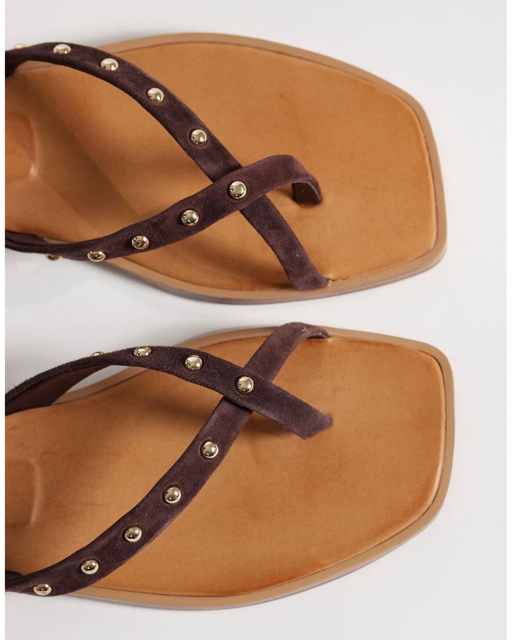 ALDO Brown Daressi Studded Flat Sandal